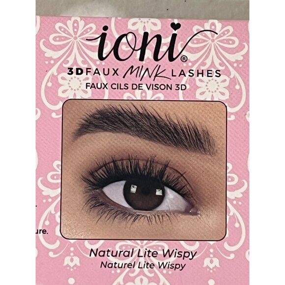Ioni 3D Faux Mink Lashes – Natural Lite Wispy Handmade Strip Lash - Picture 6 of 6